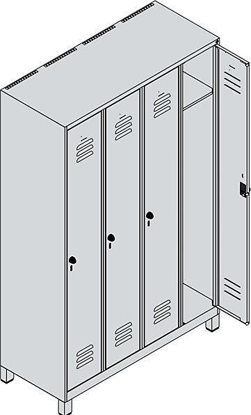 Actual product image C+P Classic PLUS locker (120 cm, 195 cm)