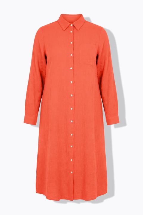 Immagine prodotto Studio Untold Blusa lunga in mussola con collo da camicia e maniche lunghe (46)