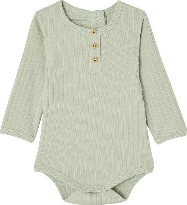 Produktbild Vertbaudet Bio-Kollektion: Baby-Set aus Langarmbody, Leggings & Halstuch (74)