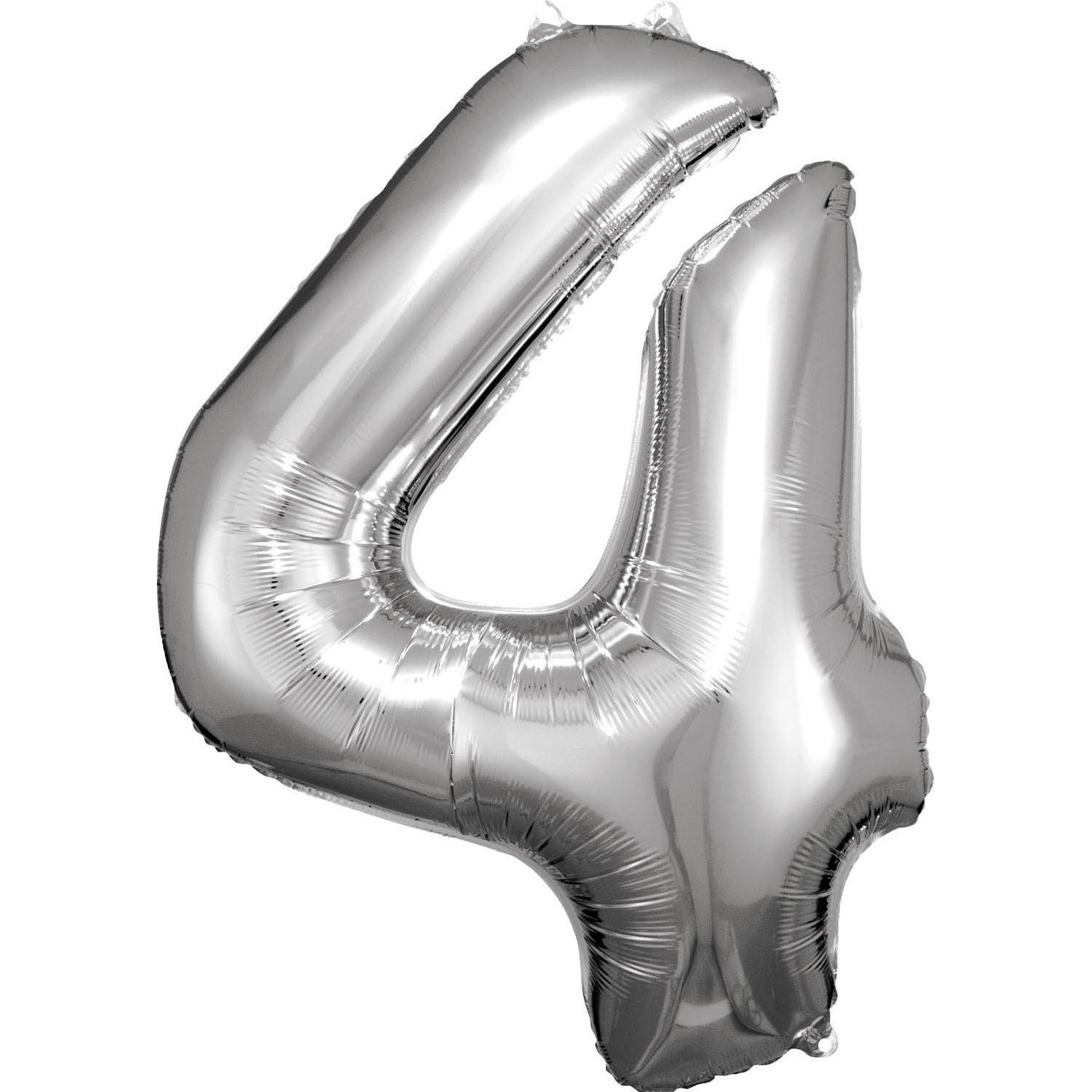 Amscan Folienballon Zahl 4