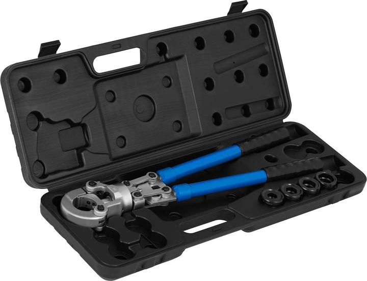 Produktbild MSW Rohrpresszange 40 kN Presszange Kupferrohr Pressbacken V-Kontur 15-18-22-28 mm (50 mm)