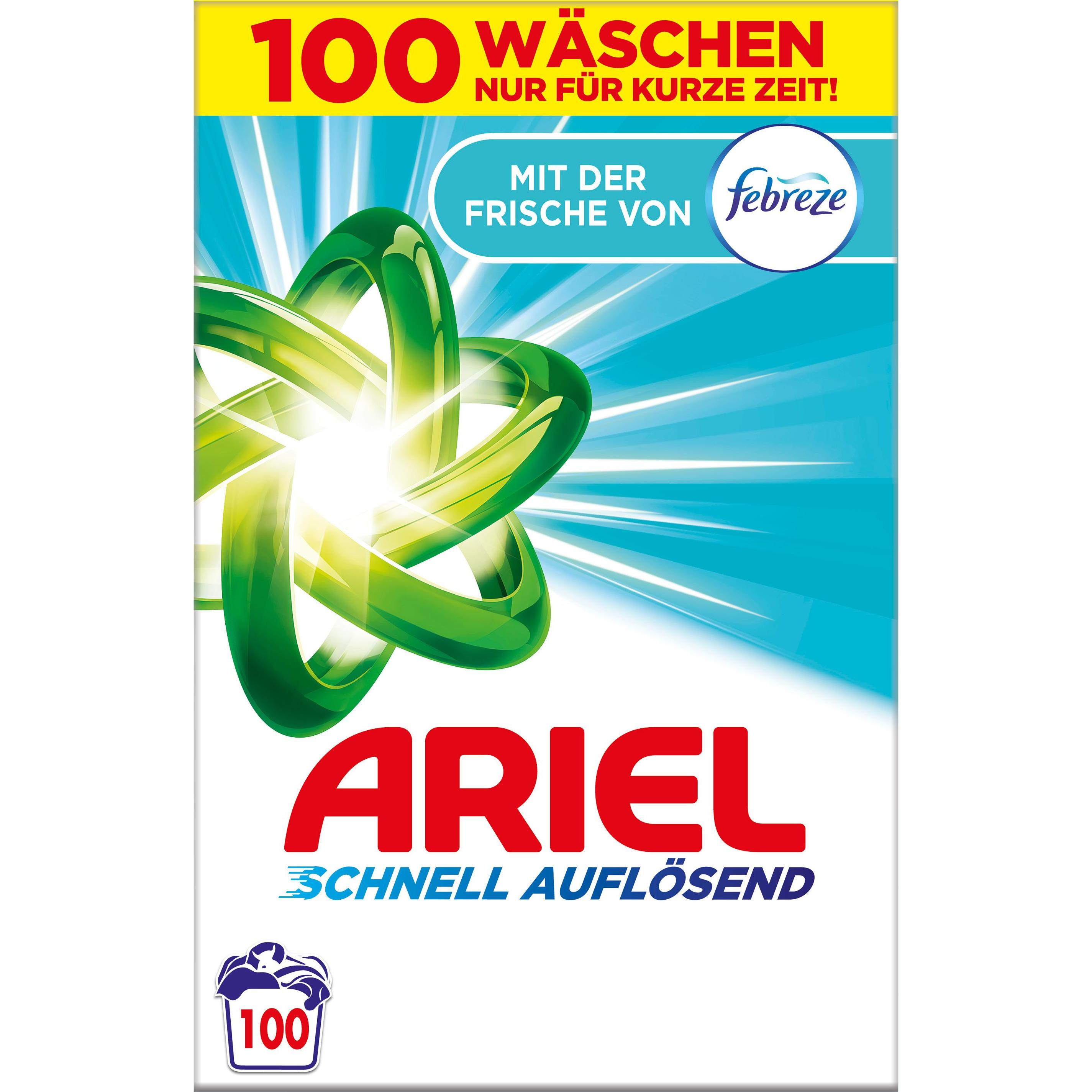 Ariel Febreze, Waschmittel + Textilpflege