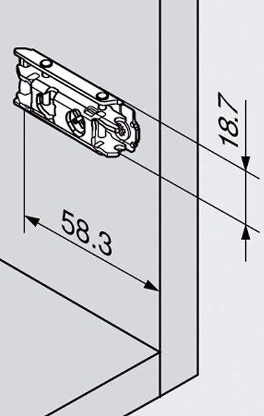 Produktbild Blum Linearmontageplatten CLIP Eckmontage