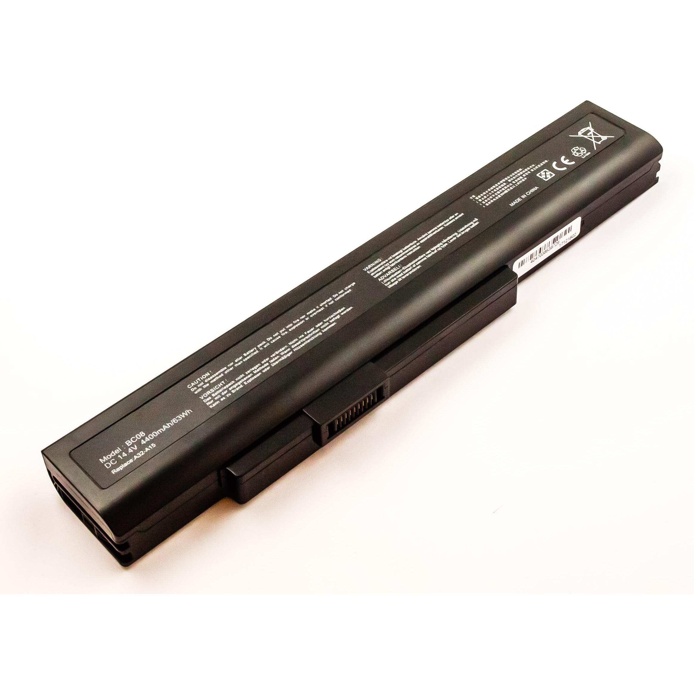 AGI Akku kompatibel mit Medion MD98383 - Akku - 4.400 mAh (4400 mAh), Notebook Akku, Schwarz