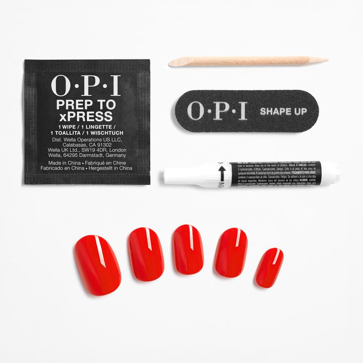 Actual product image OPI Xpress/On Nail Art (Artificial nails, Red)