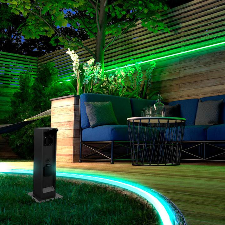 Actual product image Müller Licht Müller-Licht 404078 4-way distributor 230 V Black (4 x)
