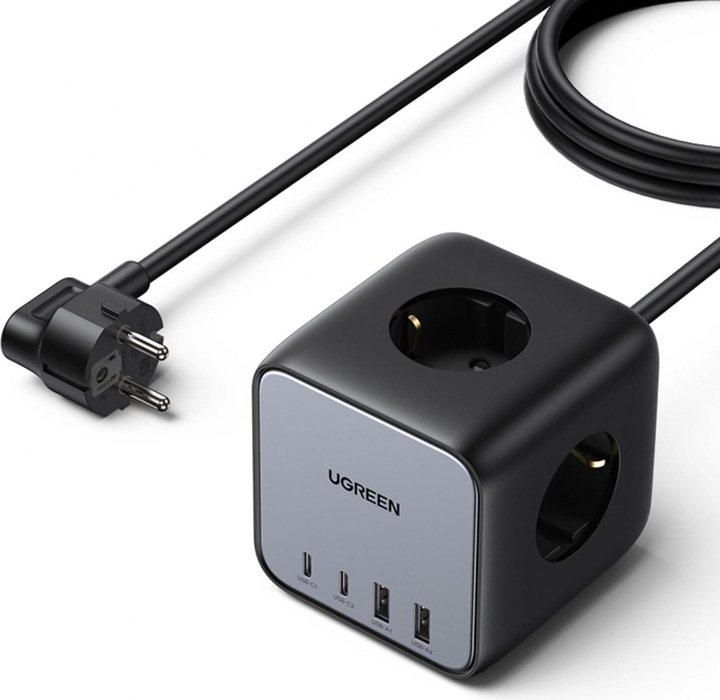 Ugreen Cube CD268 (3 x, CEE 7/4, USB-A, USB-C, 1.80 m)