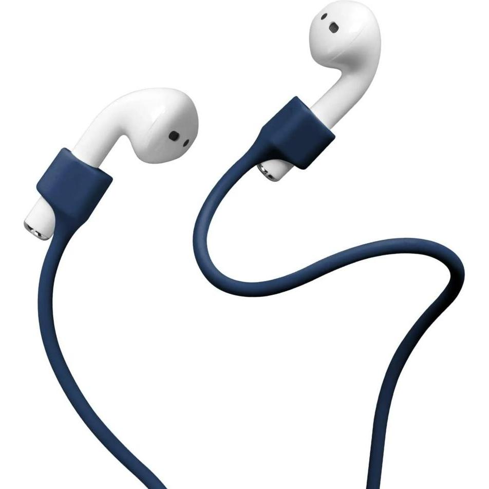 Screenguard Apple AirPods magnetic Anti-Lost Silicone Strap, Kopfhörertasche + Schutzhülle, Blau