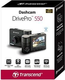 Productafbeelding Transcend Dashcam - DrivePro 550 - 128GB (zuignapbevestiging) (WiFi, GPS-ontvanger, Ingebouwd display, Ingebouwde microfoon, UHD)