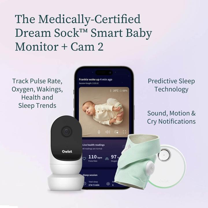 Image du produit Owlet Chaussette de rêve (Babyphone Audio, 50 m)
