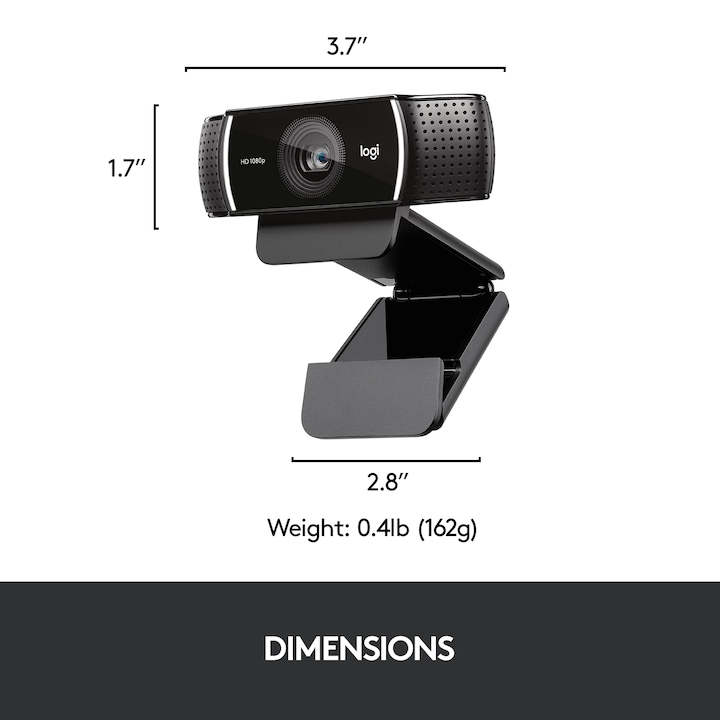 Actual product image Logitech C922 Pro Stream (2 Mpx)