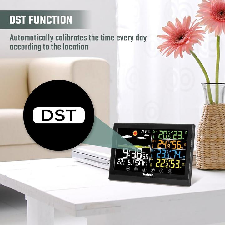 Image du produit Todeco Funk-Wetterstation mit 3 Aussensensoren