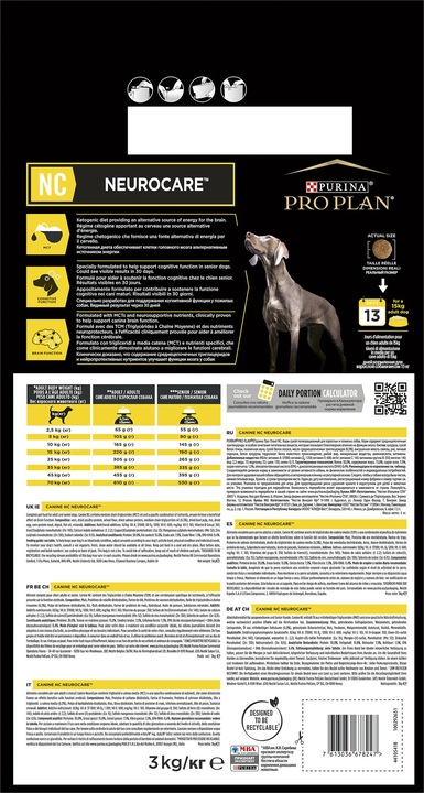 Produktbild Purina ONE PRO PLAN NC NeuroCare Hundefutter (Adult, 1 Stk., 3000 g)