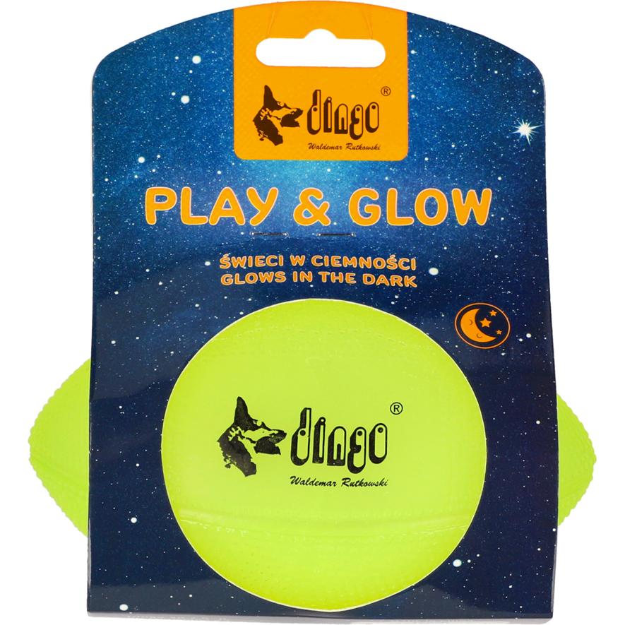 Red Dingo Gone Dog Spielzeug - Play & Glow 14x8cm Fussball, Hundespielzeug