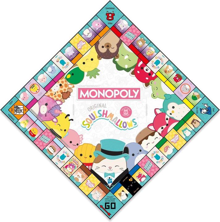 Produktbild Winning Moves Squishmallows Monopoly (Englisch, 2 - 6 Spieler)