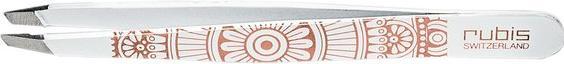 Actual product image Rubis Pinzette Classic Mandala schräg weiss/rotgold