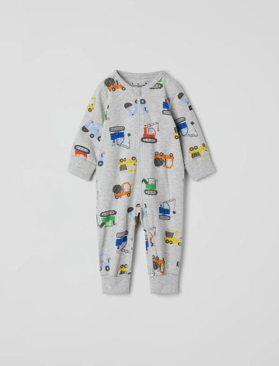 Produktbild PO.P Baby-Pyjama mit Bagger-Motiv (74)