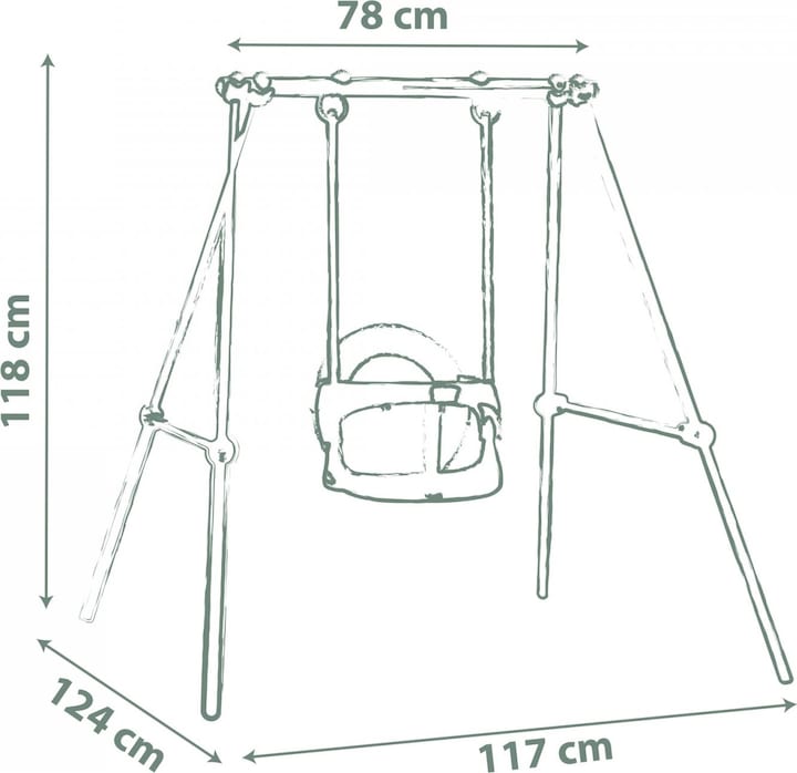 Productafbeelding Smoby S.Life Metalen Schommel H118