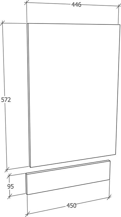 Actual product image VCM Front panel kitchen furniture panel kitchen unit kitchen Esilo