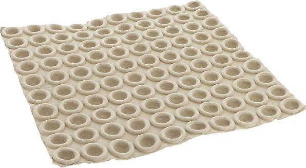 Actual product image Terra Moulded pulp tray, light, LxW 380 x 380 mm, height 15 mm, 20+ items. (1 pcs.)