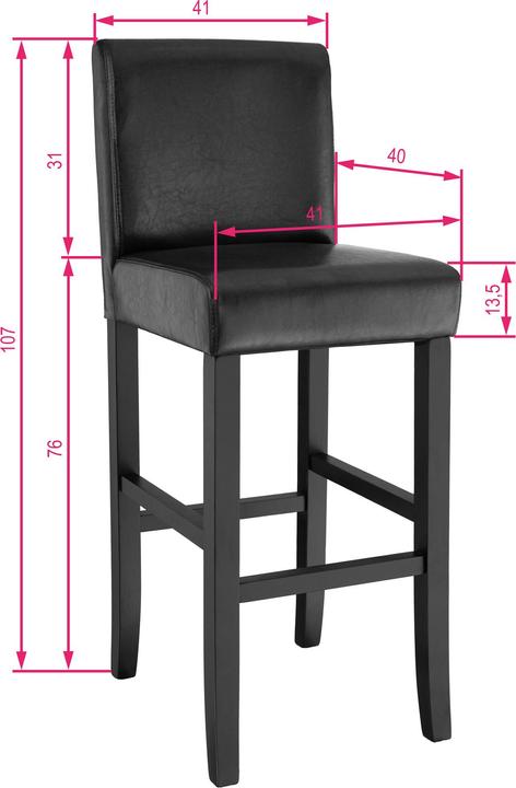 Produktbild tectake Barhocker