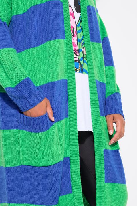 Actual product image Angel of Style Long cardigan with block stripes (50, 52)