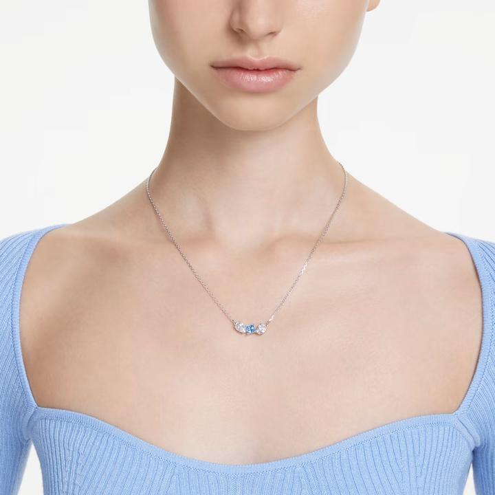 Produktbild Swarovski Mesmera Halskette Verschiedene Schliffe Blau (Swarovski Metall, 38 cm)
