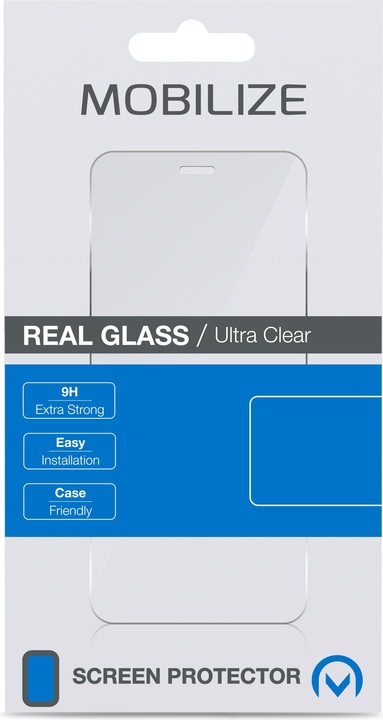 Actual product image Mobilize Black frame glass (1 Piece, Samsung Galaxy A25 5G)