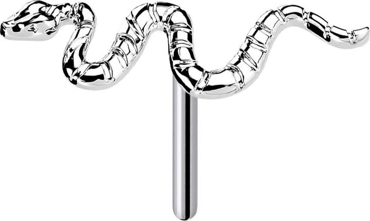Produktbild Star Piercing Threadless silber Schlange (ohne Messing, Titan)