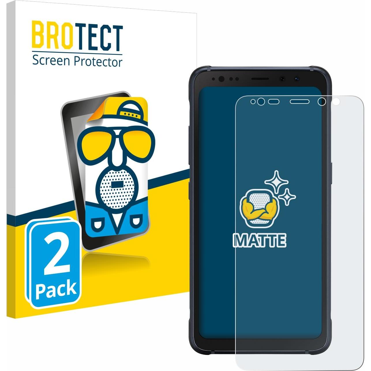 BROTECT Entspiegelungs-Schutzfolie Displayschutz Matt (2 Stück, Samsung Galaxy S21), Smartphone Schutzfolie, Grau