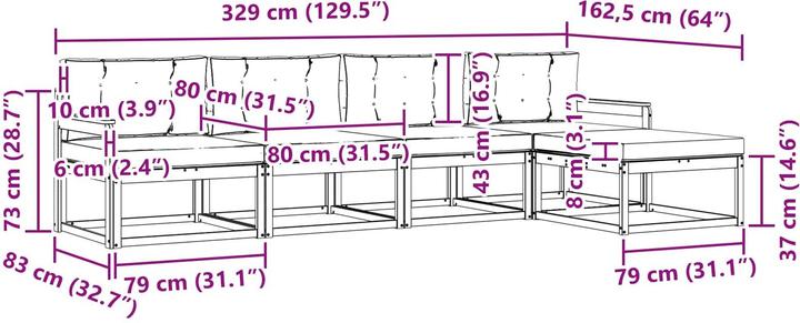 Produktbild vidaXL Gartenmöbel