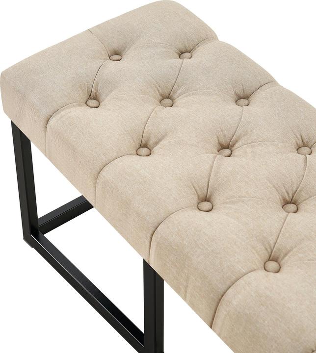 Actual product image Swisshandel24 Bench Amun fabric B150, taupe (150 cm)