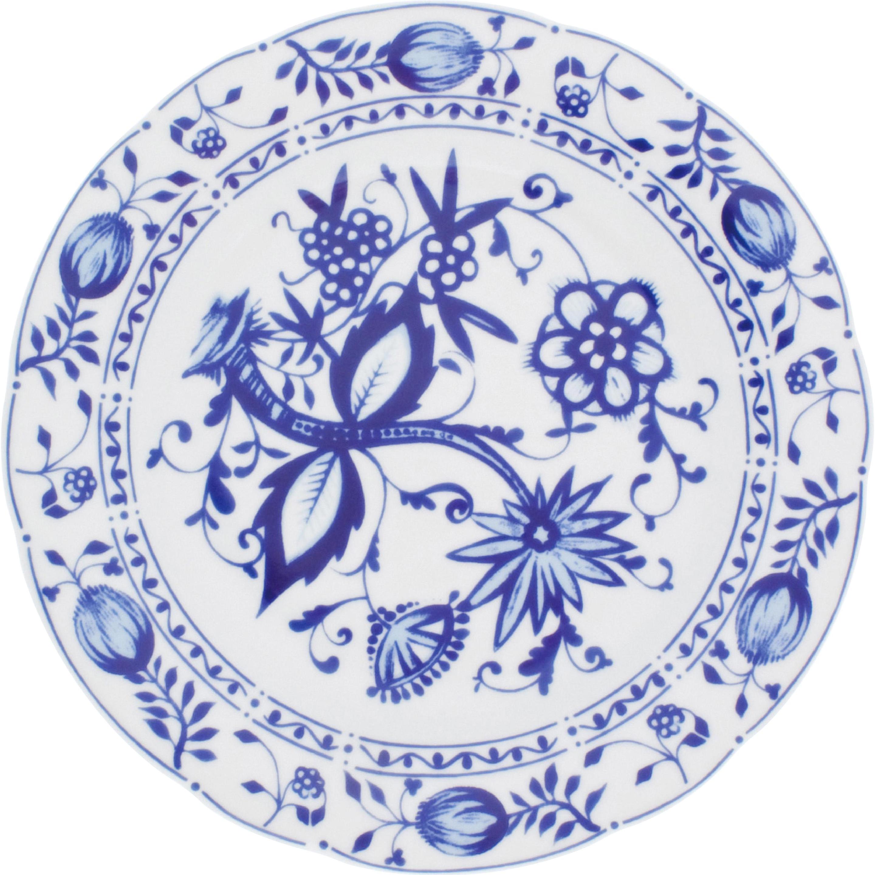 Kahla Rossella Zwiebelmuster Speiseteller, Teller, Blau