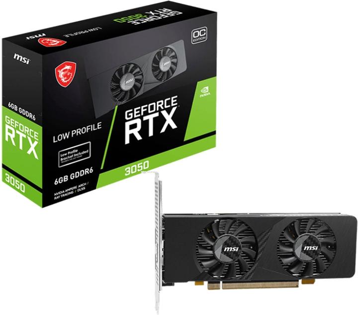 Image du produit MSI RTX3050 LP E 6G OC 6GB GDDR6 HDMI DVI DP (6 Go)