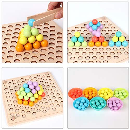 Activity Board Wooden toys, clip beads puzzle board games, maths learning toys