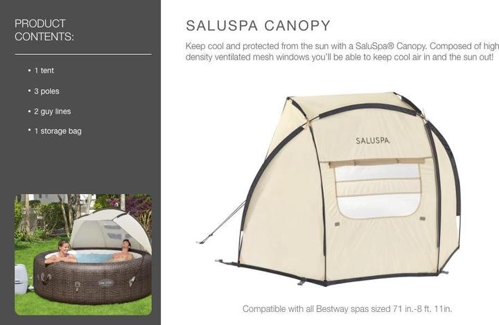 Produktbild Bestway Sonnenschutzdach für Lay-Z-Spa