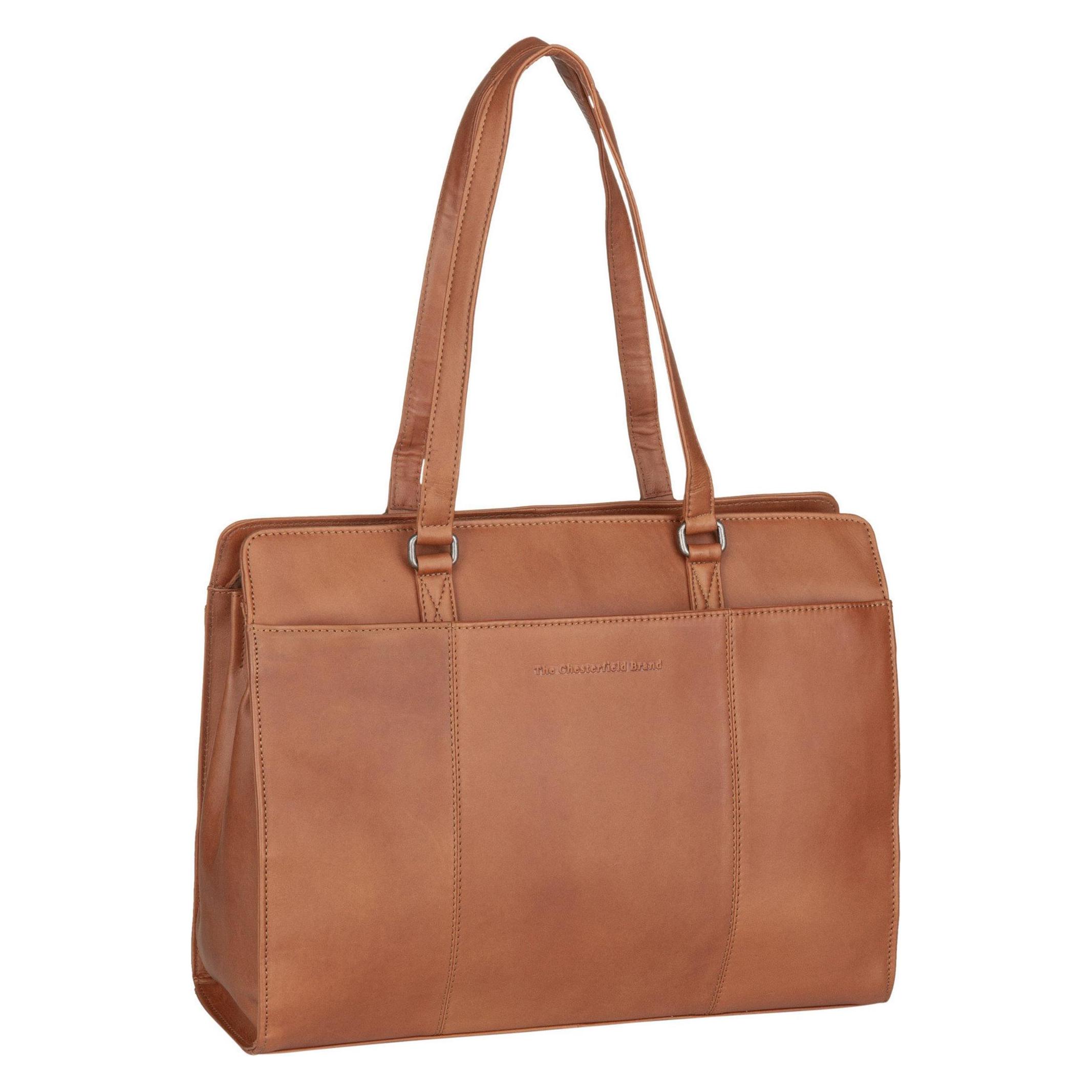 The Chesterfield Brand, Damen, Tasche, Fidenza Schultertasche Leder 40 Cm Laptopfach, Braun, (20 l)
