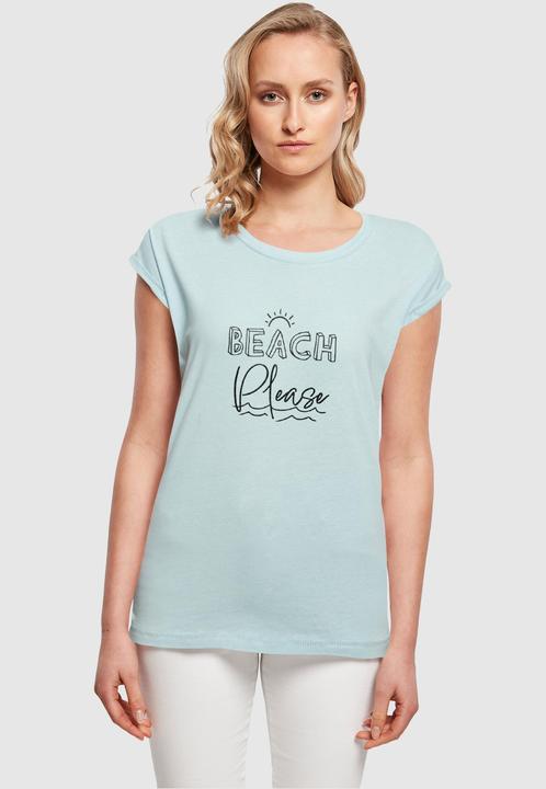Actual product image Merchcode Ladies Beach Please Extended Shoulder Tee - 112615 (XL)