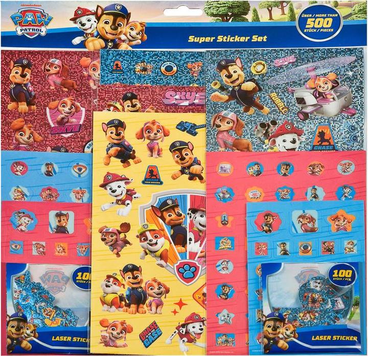 Produktbild Undercover Super-Stickerset PAW Patrol - 500 Stück. (500 Sticker)