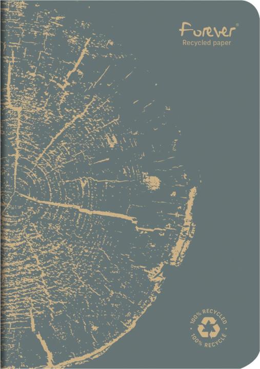 Image du produit Calligaphe Carnet piqué FOREVER PREMIUM 100% recyclé A5 96 pages petits carreaux papier recyclé blanc 90 g - As (A5, Quadrillé)