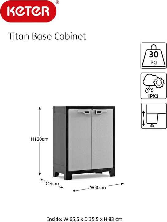 Actual product image Keter Schrank (80 cm, 100 cm)