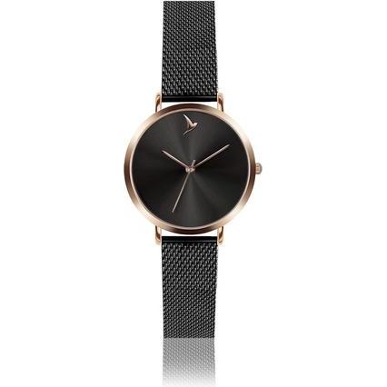 Emily Westwood, Armbanduhr, Dark Black Mesh LAI-3314B, Schwarz