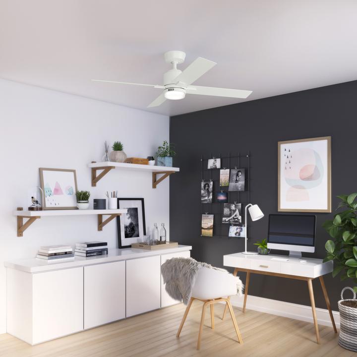 Actual product image Hunter Fans DC Deckenventilator Mila Weiss mit LED & Fernbedienung (44 dB)