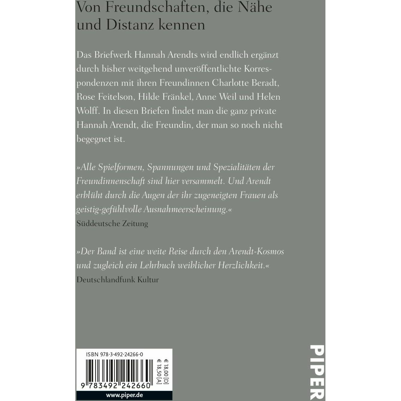 Thumbnail - Wie ich einmal ohne Dich leben soll, mag ich mir nicht vorstellen, Sachbücher von Hannah Arendt