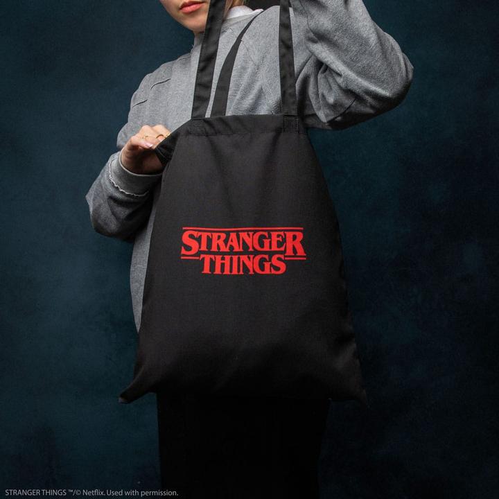 Actual product image Cinereplicas Stranger Things Tote Bag Logo