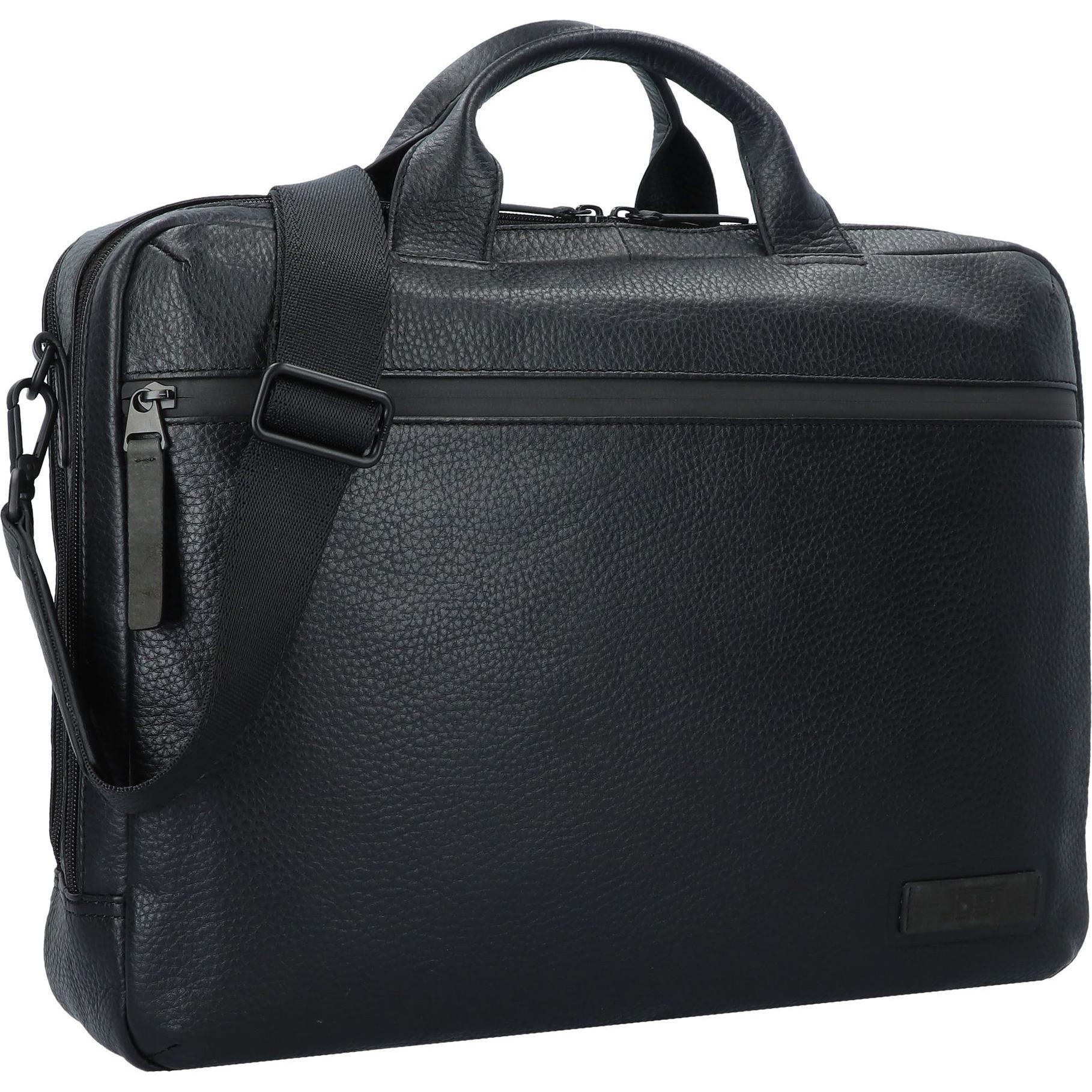 Thumbnail - Jost Aktentasche Stockholm Business Bag L 2 Comp (17"), Notebooktasche, Schwarz