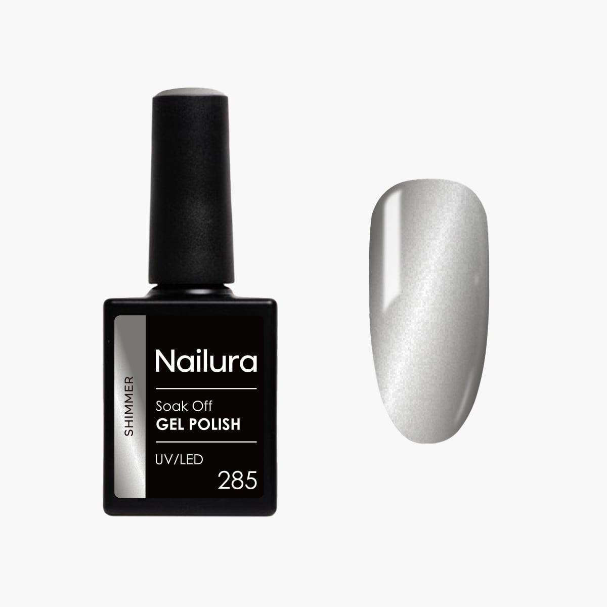 Nailura - Gel Polish 285 Frost Cat Shiimer - Cool Grey - 10 ml (Cool grey, Gel-Effekt Nagellack) (70304)