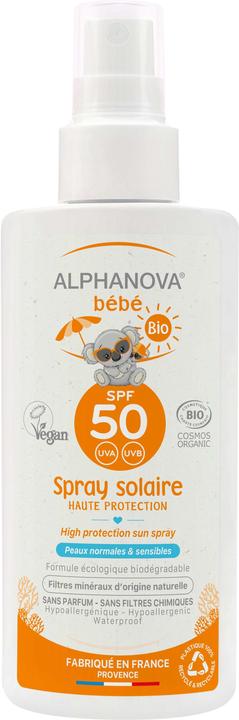 Image du produit Alphanova Lait solaire en spray (Lait solaire, SPF 50+, 125 ml, 161 g)
