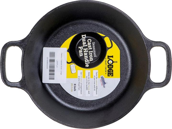 Actual product image Lodge Frying pan with 2 handles 20 cm (Frying pan, Cast iron)