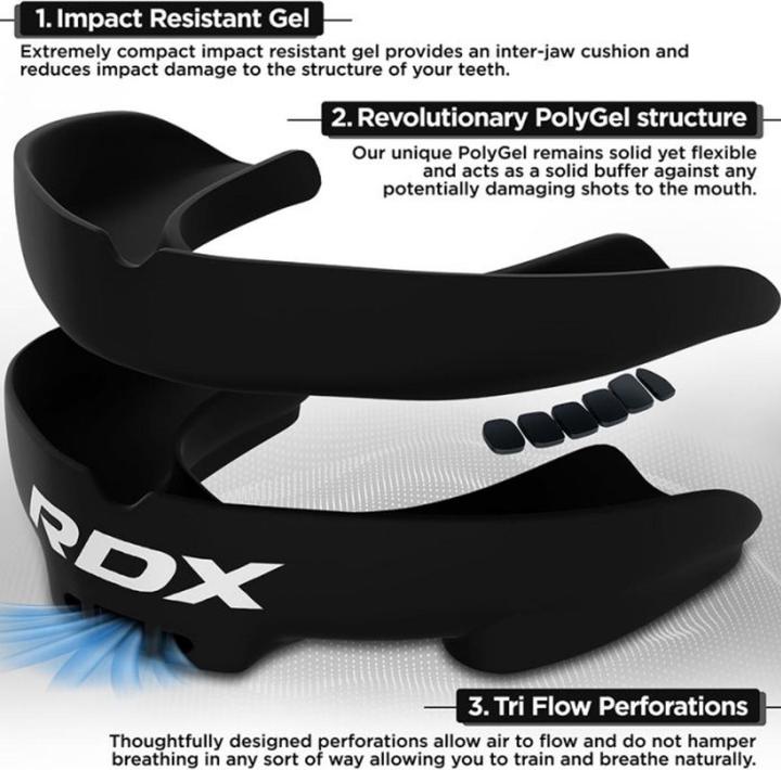 Actual product image Rdx Mouth Guard Junior below 12 years (One size)